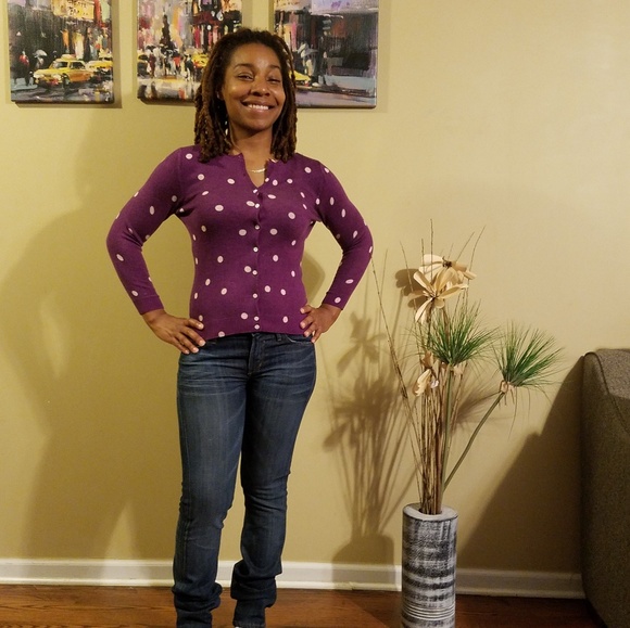 J.Crew Polkadot Cardigan Medium - Picture 2 of 8